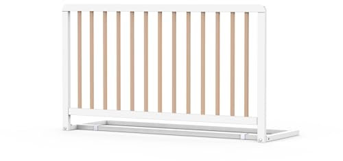 Geuther Bettschutzgitter Lissi Extrahoch: 60 cm - 110 cm lang in Weiß – Sicheres Bettgitter für Kleinkinder und Kinder, Stabilität & Sicherheit im Kinderbett