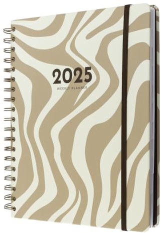 Kokonote Planer 2025 - Olympia Marbel Cake Kalender 2025 Buchkalender Studienplaner 2025 - Terminplaner 2025 - Terminkalender 2025 - Kalender 2025 Ringbuch – Wochenplaner 2025