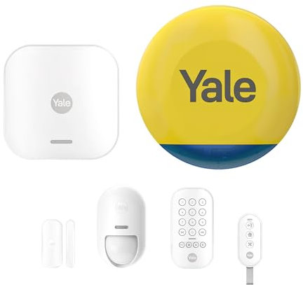 Yale Smart Alarm Siren Kit - 6 Stück - Aktivieren, Teilaktivieren, Deaktivieren - Steuerung Von 4 Sicherheitsbereichen - Echtzeitalarm - Horizon+ Technologie 1km Reichweite - Home App