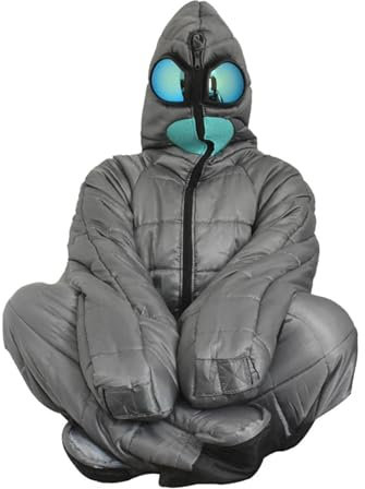 Wearable Sleeping Bag Adult - Full Body Wearable Sleeping Bag Suit - Alien Walkable Sleeping Bag for Travel Outdoor Hiking, Adult Camping Wearable Sleeping Bag Jacket