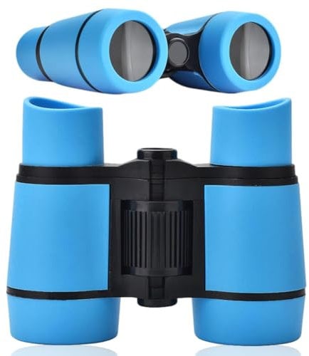 SYTTNUM Jumelles pour Enfants, TéLescopes Compacts, Jouets pour Enfants TéLescopes Cadeaux Et Jouets pour Petits GarçOns Et Filles, Aventure en Plein Air AntidéRapant Et Anti - Chute