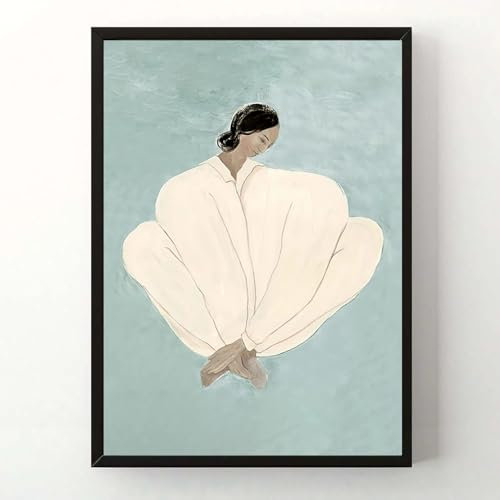 KSHAO ATHQW Sofia Lind Poster und Drucke, abstrakte Figuren, Leinwandgemälde, Sofia Lind Girl, Wandkunst für Wohnzimmer, Schlafzimmer, Korridor, Dekorbild, 40 x 50 cm x 1 ohne Rahmen