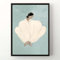 KSHAO ATHQW Sofia Lind Poster und Drucke, abstrakte Figuren, Leinwandgemälde, Sofia Lind Girl, Wandkunst für Wohnzimmer, Schlafzimmer, Korridor, Dekorbild, 40 x 50 cm x 1 ohne Rahmen