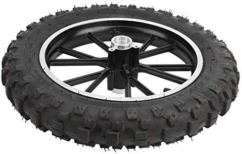 Klanata Dirt Bike Hinterradbaugruppe, 2,5–10 Zoll 60/100–10 Reifen mit Felge und 12 x 0,5 Zoll Achse für Pit PRO Trail Bikes, Thumpstar Felge