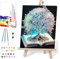 Mrnsiet - Peinture par numéros Arbre de vie pour adultes - Toile encadrée 30 x 40 cm - Kit de peinture acrylique avec pinceaux - Coffret cadeau inclus - Non pliable