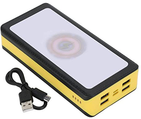 30000mAh Solar Power Bank 3 Lighting Modes 66LEDs 4 USB Output Ports 40W LED Power Bank Outdoor Camping Mountaineering Adventure Fishing Daily Travel