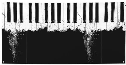 Hintergrund mit Klavierdruck, Banner, Geburtstagsparty-Dekorationen, Banner, Zubehör, Fotokabinen-Requisiten, Banner