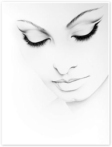 Sophia Loren Poster von Ileana Hunter 13 x 18 cm Grau Wandbilder Wanddeko