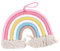 RORPOIR 1 Stück wandmontiertes Webhandwerk kinderzimmer wanddeko wandpolsterung kinderzimmer Korb für Mädchen Einhorn-Aufkleber wandteppich Regenbogen-Wanddekoration Baumwollseil hängend