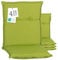 Beo® Turin Niedriglehner Gartenstuhl-Auflagen 4er Set | Waschbar bei 30 Grad | Made in EU | Öko-Tex Standard | Atmungsaktive, UV-beständige Sitzkissen Outdoor | Extra Dicke Polster