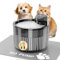 Fontana per gatti senza fili, fontana per animali domestici da 3 litri, sensore di movimento e 3 modalità, distributore di acqua per animali domestici (nero-96, Grande)