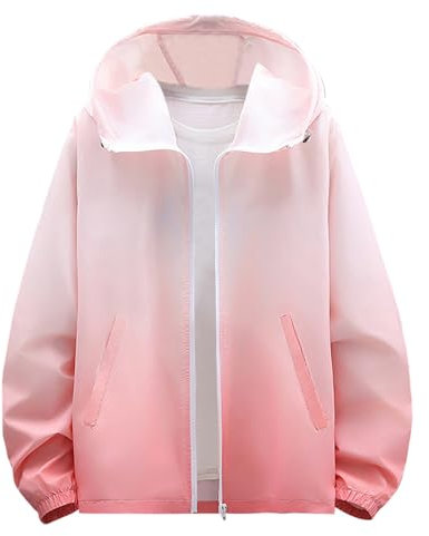 Homme Veste de Protection Solaire à Capuche Zippé été Cardigan Léger Respirant Fonctionnel Séchage Rapide Blousons pour Hommes Tee Shirt de Pêche Plage T-Shirt Anti-UV Rashguard Pas Cher