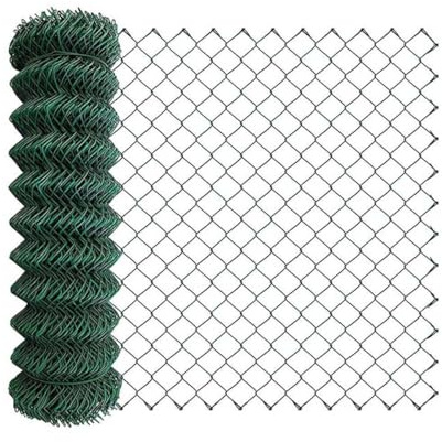 M.P. Metalli - Rete metallica plastificata H. 200 cm romboidale a maglia sciolta morbida per recinzione, 25 metri lineari - Filo e maglia ultra resistente extra strong - Made in Italy