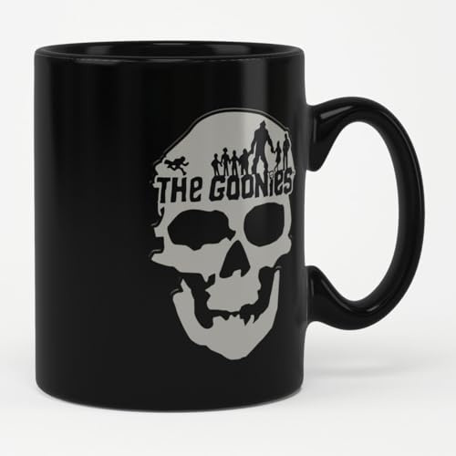 The Goonies Officiellement Sous Licence Logo Tasse à Café, Mug (Noir)