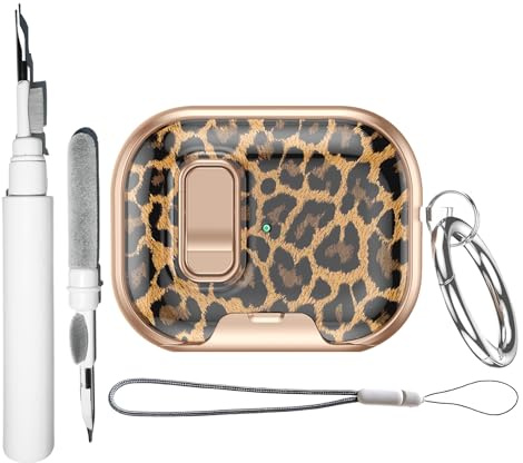 Cartoon-Hülle Kompatibel mit Airpods Pro 3 mit Schlossreiniger-Kit Ständer | Schlüsselanhänger Lanyard Rüstung Ganzkörper Schale für Männer Frauen Kompatibel mit Airpods Pro 3