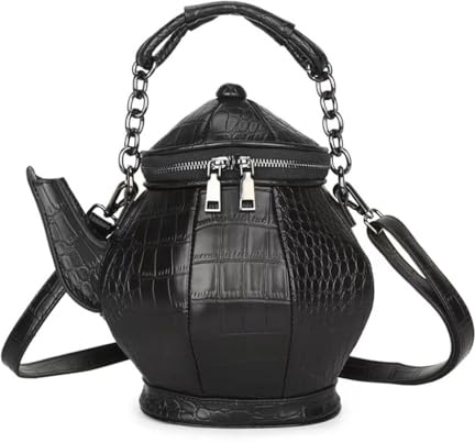 TERNCOEW Borse da festa di Halloween Borsa a tracolla di moda Borsa a tracolla di grande capacità per le donne della ragazza versatile borsa a forma di teiera in