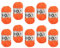 myboshi No.1 Wolle zum Häkeln und Stricken, Schnellstrickgarn, langlebige Mützenwolle, Strickwolle, Häkelwolle, mulesing-frei, 50g, Ll 55m Orange (Orange) 10 Knäuel