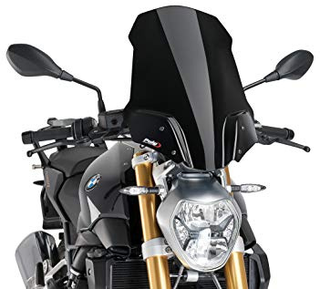 Puig 8165N Naked New Generation Touring improved wind protection, Black