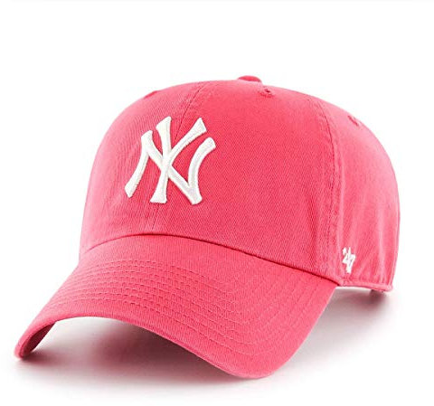 47 New York Yankees Adjustable Cap Clean Up MLB Pink/White - One-Size