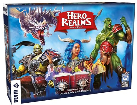 Devir - Hero Realms, Juego de Cartas 12 años, Fácil y Divertido (BGHR)