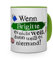 Tasse mit Namen Brigitte - Layout: Wenn Brigitte es Nicht weiß, dann weiß es niemand - Namenstasse, Kaffeebecher, Mug, Becher, Kaffee-Tasse - Farbe Grün