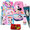 Minnie Maus 8 Teile Mouse Disney Schulranzen RANZEN Federmappe Tasche Tornister Schultüte Set mit Sticker-von-Kids4shop