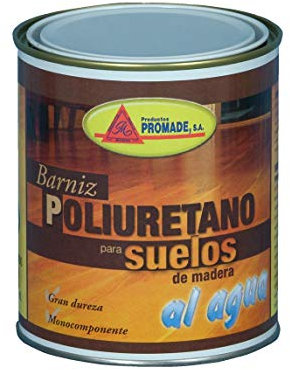 Promade- Barniz para Suelos de Madera y Parquet - Poliuretano Monocomponente al Agua Semi Brillo - 4 L