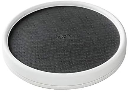 Copco 5267199 Pro Non-Skid Pantry Cabinet Lazy Susan Turntable, Plastic, Charcoal