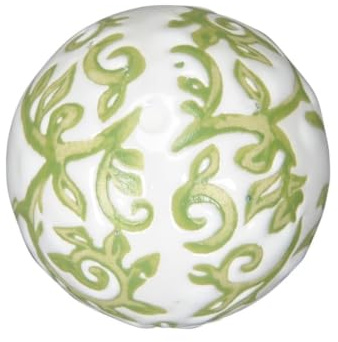 NETPROSHOP simkulor, flytande dekorativa kulor, porslin, diameter 4–6–7,5 cm, färg: citron ranka, urval: 6 cm