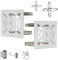 2pcs Universal Vertical Pole Mount Adapter with 8 Loops Wall Mounting Loop Bracket for CCTV Security Camera PTZ Dome