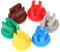 6 Pcs Spray Nozzle Tip Assorted Set 110 Degree Flat Fan Shape 0.15-0.6mm Pore Spraying Spray Nozzles for Knapsack Spraying Weed Killing Etc