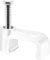 ERKXD Flat Cable Clips White 100 Pcs for Cat6 Cat7 Ethernet Cable Clips to Wall with Steel Nails 10mm 12mm Cord Holder (12mm)
