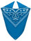 Van Der Rich ® - Bandanas aus 100% Baumwolle Kopftuch für Herren Damen (Türkis, One Size)