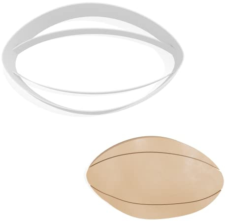 Rugby Ball Detail Cookie Cutter - 3 Sizes