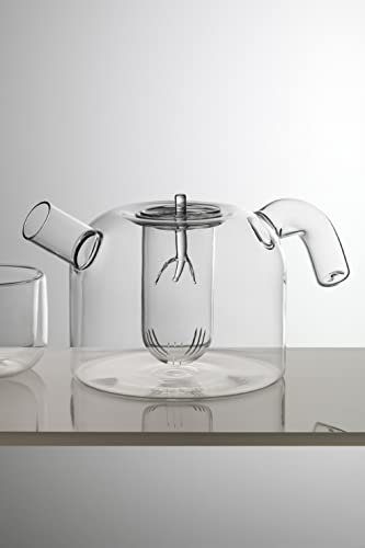 IVV Glassmakers Italia Transparente Teekanne für Töpfchen, 13 cm hoch, 140 ml