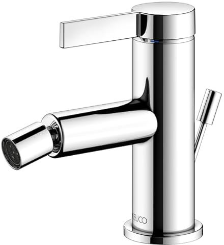 KEUCO IXMO Pure Einhebel-Bidetmischer, mit Zugstangen-Ablaufgarnitur, Ausladung 110mm, 59509011000, Farbe: Verchromt