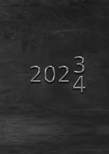 2023-2024: A4 Kalender XXL 1 Tag 1 Seite | Planer | Tagebuch | Notizbuch | Juli 2023 bis Juni 2024 | Studienplaner | Kalenderbuch | 365 Tage | 392 Seiten | Cover Farbe Schwarz