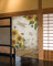 NYCUBE Vintage Alte Zeitung Sonnenblume Libelle Japanischer Türvorhang Schlafzimmer Trennvorhang Küche Eingang Hängende Halbvorhänge 85x150cm
