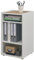 Furn.Design Aktenregal in weiß und Eiche Wotan Büroregal Standregal für Homeoffice und Büro Kommode Ordnerregal unter Schreibtisch 40 x 70 cm Center (Regal)