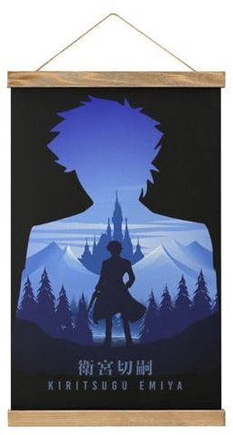 MOJDI Scroll Kiritsugu Emiya Fate Hangers Poster DIY Wand Stoff Dekor Hängende Gemälde Rahmen Kit Halter Für Wohnzimmer