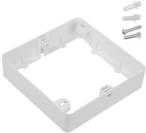 Maclean MCE379 S LED Licht-Panel Aufputzadapter für 17x17cm LED-Panel Einbaustrahler Deckenstrahler Deckenspot Deckenleuchte Decken-Strahler Einbauleuchte (Aufputzadapter für 18W LED Panel, Eckig)