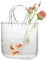 Geldbörse Vase für Blumen einzigartige Handtasche Vase 7.7x11in sprudelte klare Glas Geldbeutel dekorative Wasserpflanze -Glasvase für Herzstück, Blumenarrangement, Hochzeit, transparent, Glas Geldbe