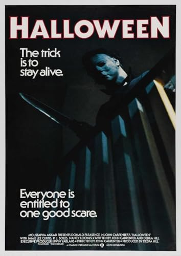 Vintage Halloween V2 70's cult Horror Movie poster Wall Art print Home Decor A5, A4, A3, A2, A1 Framed/Unframed (A4 210 x 297mm)