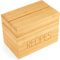 Apace Living Rezeptbox mit Karten und Trennwänden von Apace - Vintage Style Holz 4x6 Rezepthalter Kartenbox - Exklusiv Premier Collection - Für 240 Karten (Bambus)