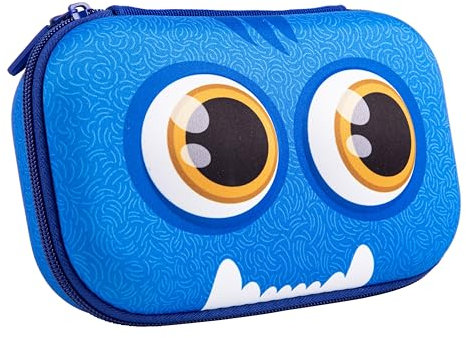 ZIPIT Beast Federmäppchen für Jungen, Großes Mäppchen für die Schule, Organizer-Etui für Kinder, Federmappe Blau