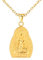 INFINIONLY Herren Edelstahl Buddha Ketten Halskette: Gold Buddha Anhänger mit 55cm Kette - Vintage Religiöse Glaubenszubehör Schmuck Accessoires - Amulett Dekoration für Jugend