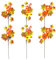 volumoon 6 Piezas De Ramas de Hojas de Arce Artificiales Ramas Artificiales de Hojas de Arce Calabazas para Jarrones Ramas Artificiales de Hojas de Arce Calabazas para Cosecha, Acción de Gracias