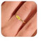 Aidenn Geburtsstein Ringe Gold für Frauen Damen,14K Vergoldet, Stapelbarer Zitrin Ring für Mädchen, Geschenke zum Geburtstag der Mütter, Verlobungs, Hochzeits und Versprechensringe Schmuck 60cm