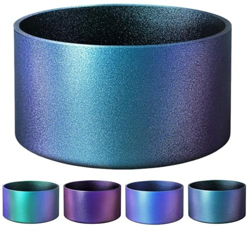 runrayay Chameleon Gradient Matte Luster Silicone Boot, Compatibile con Stanley Quencher Tumbler 20-40Oz e 12-24Oz Bottiglie d'Acqua con Base 2.8-3In, Nero