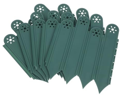 Parliky 5pièces Bordures De Jardin Décoratives Plastique pour Aménagement Paysager Bordures pour Pelouse Et De Installation Facile Et